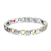SW04 Women Stainless Silver Gold Hearts