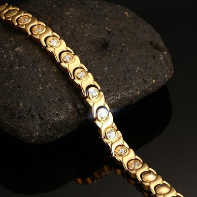 SW07 Women Hematite Gold Bracelet